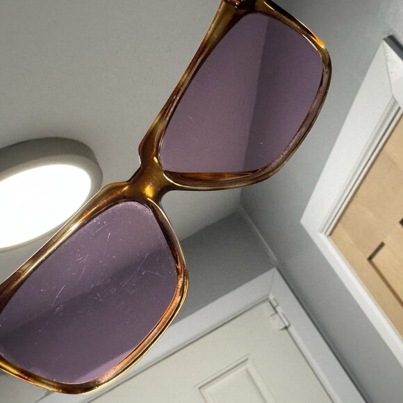 Vintage Anne Klein Riviera Brown Sunglasses Pink Lenses main image 9